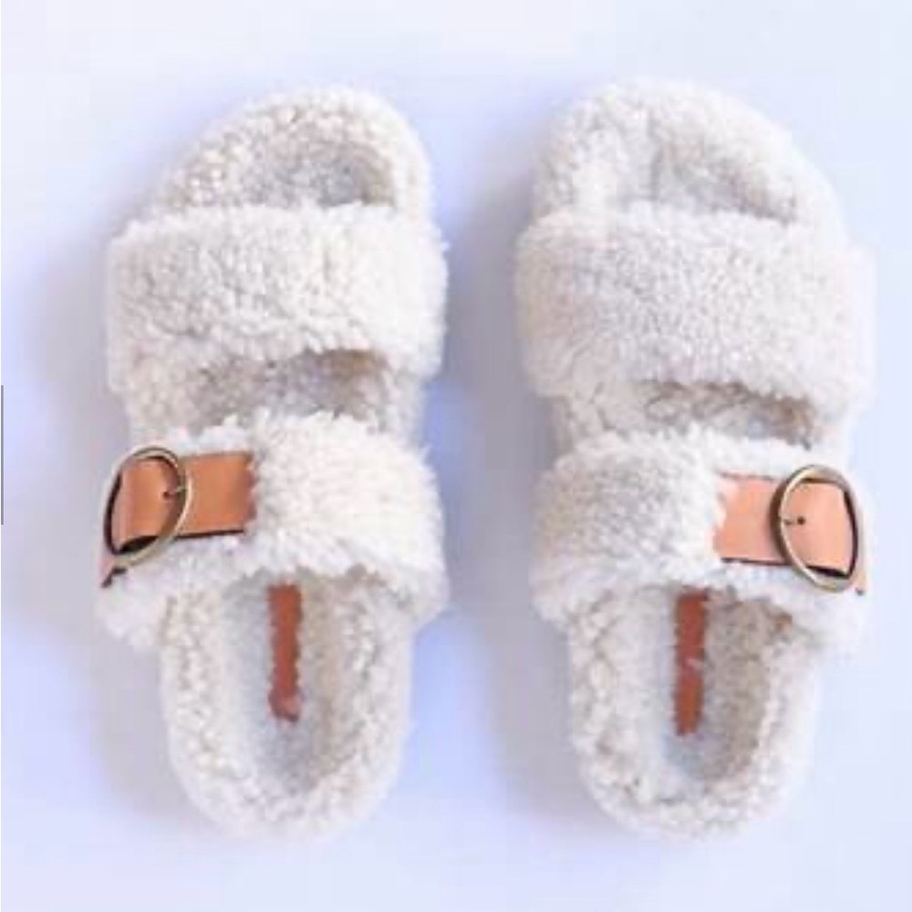 ISABEL MARANT Frikon Shearling Sandals - Picture 4 of 15